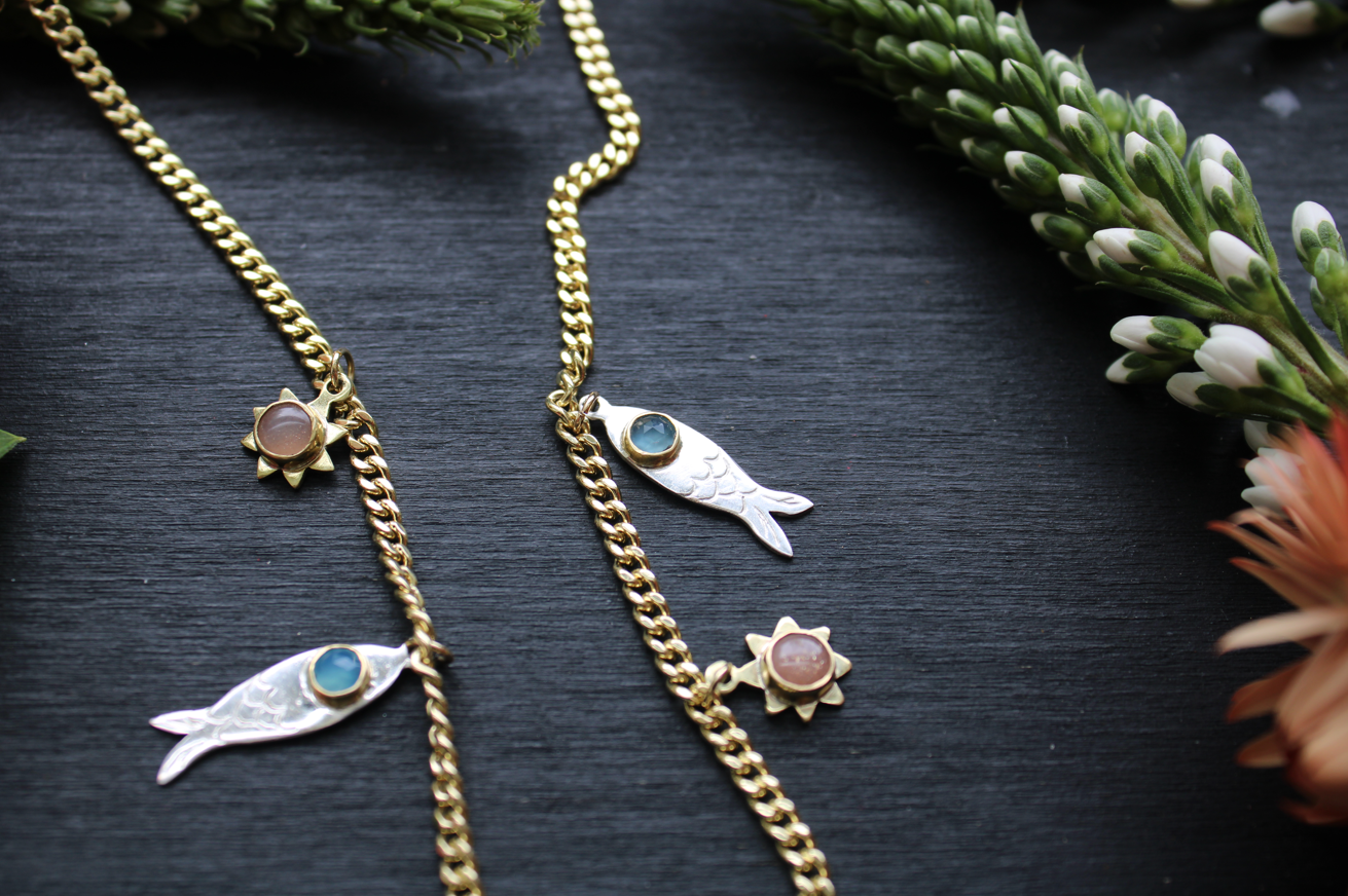Fishes & Sunshine Necklace