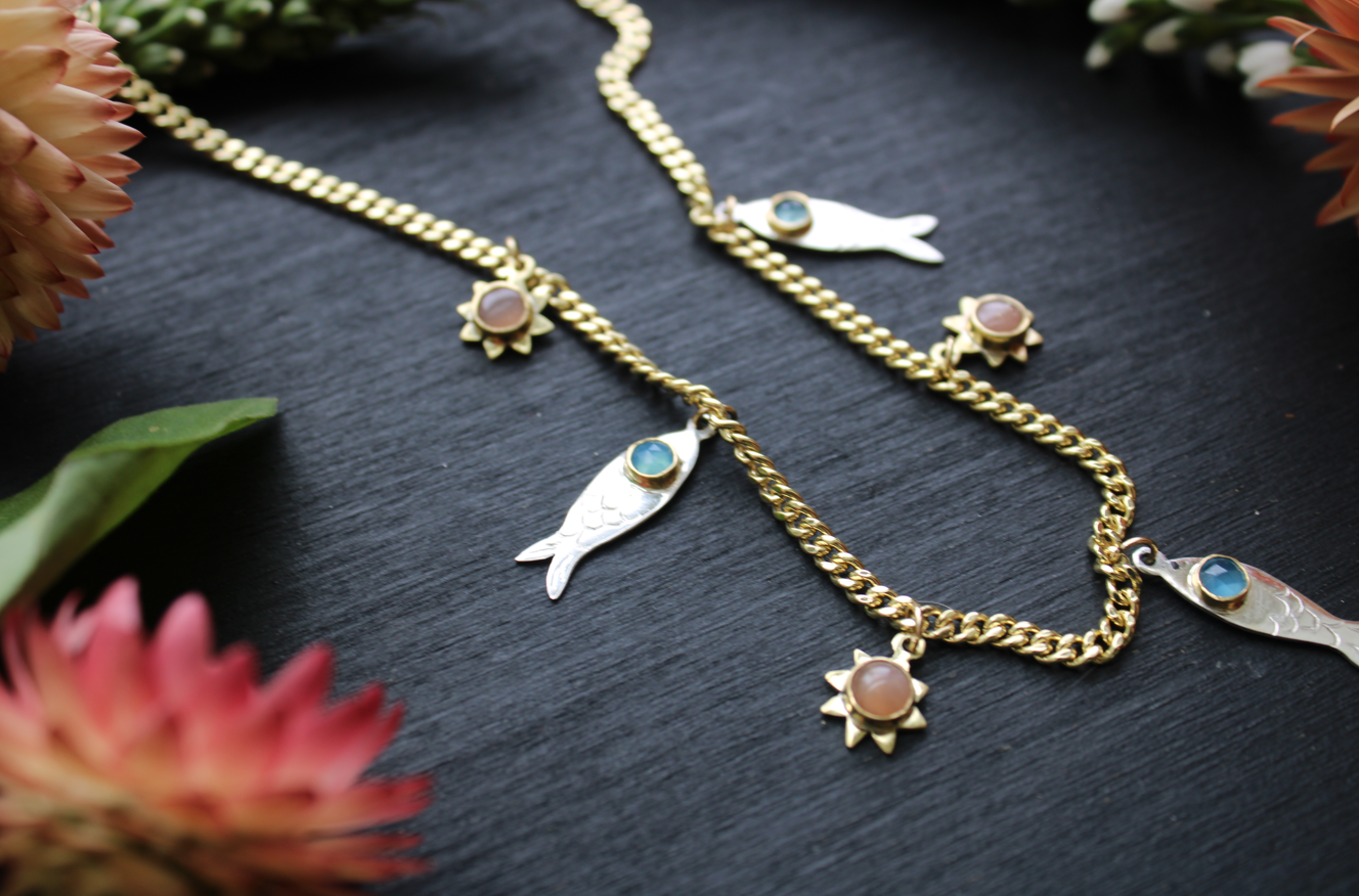 Fishes & Sunshine Necklace