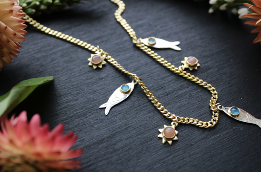 Fishes & Sunshine Necklace