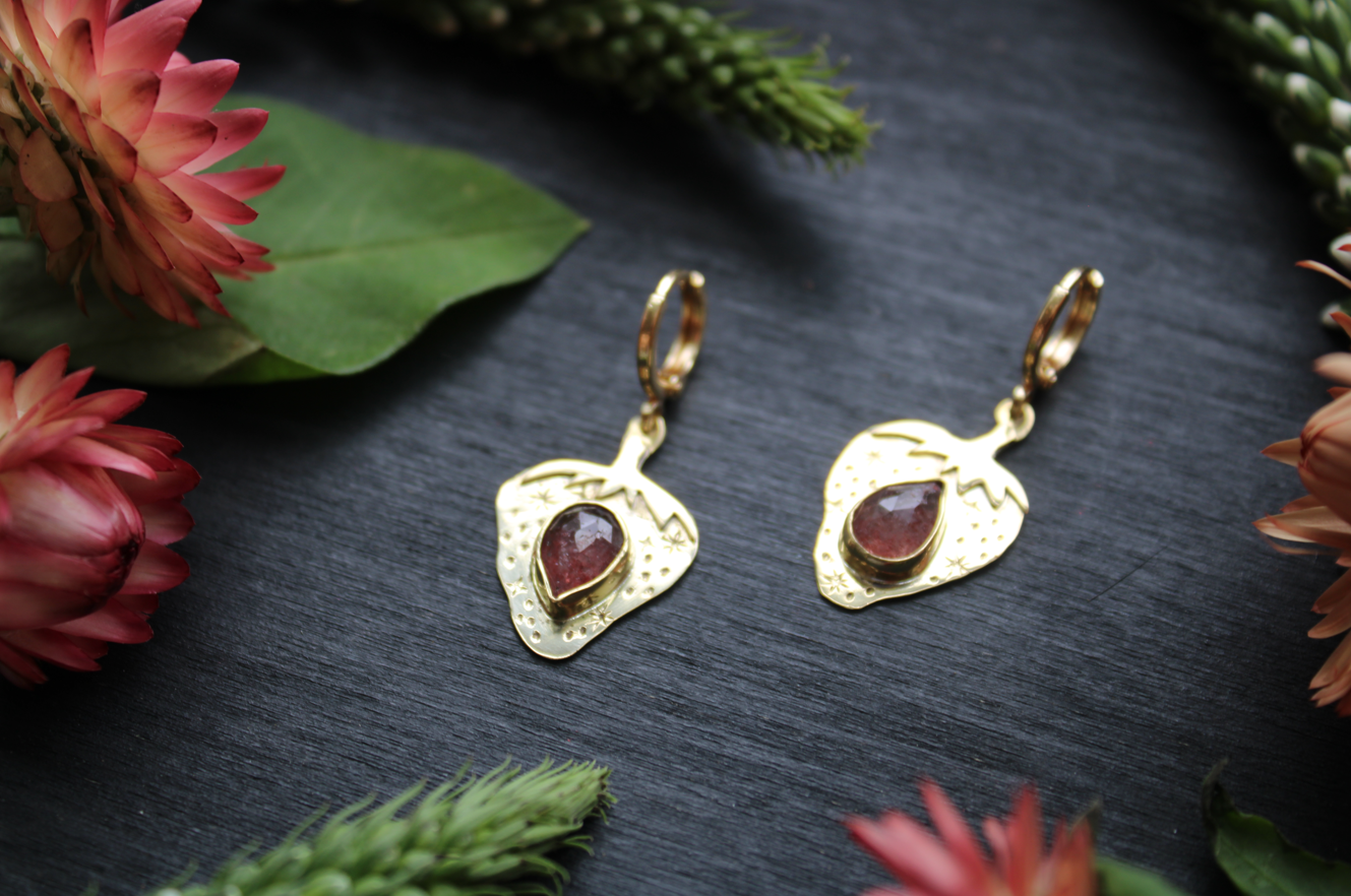 Strawberry Sparkle Earrings