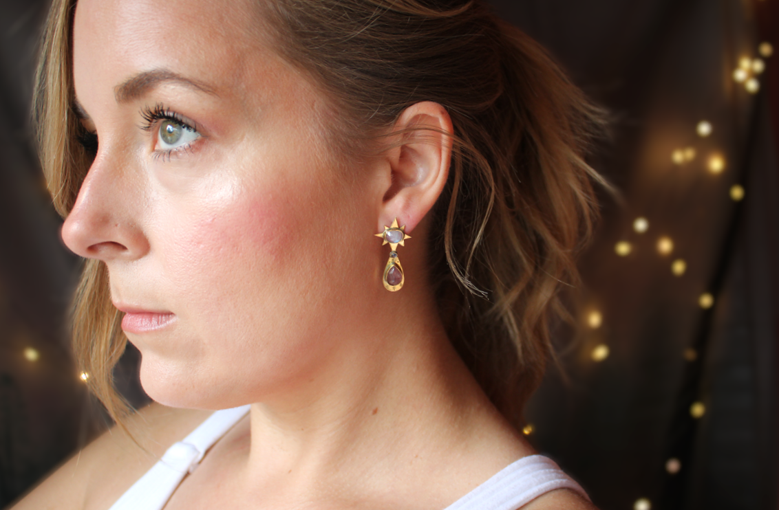 Strawberry Moonbeam Earrings