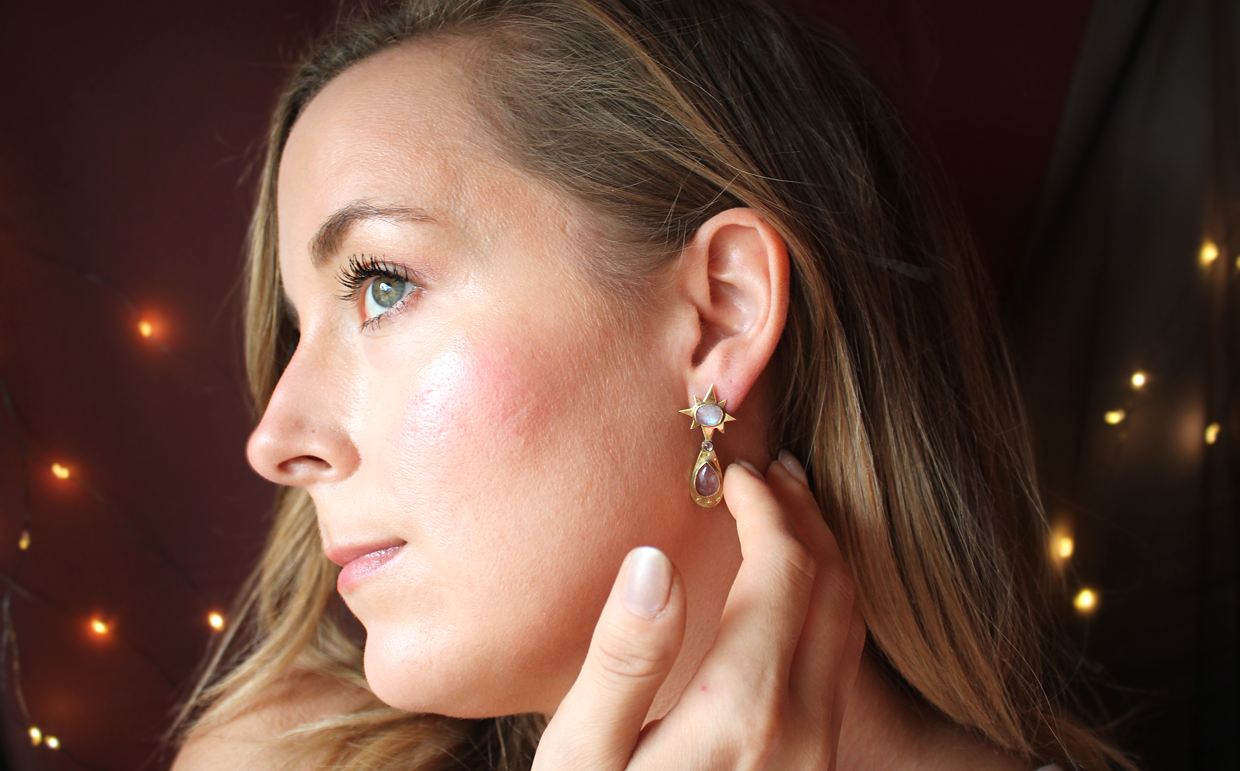 Strawberry Moonbeam Earrings